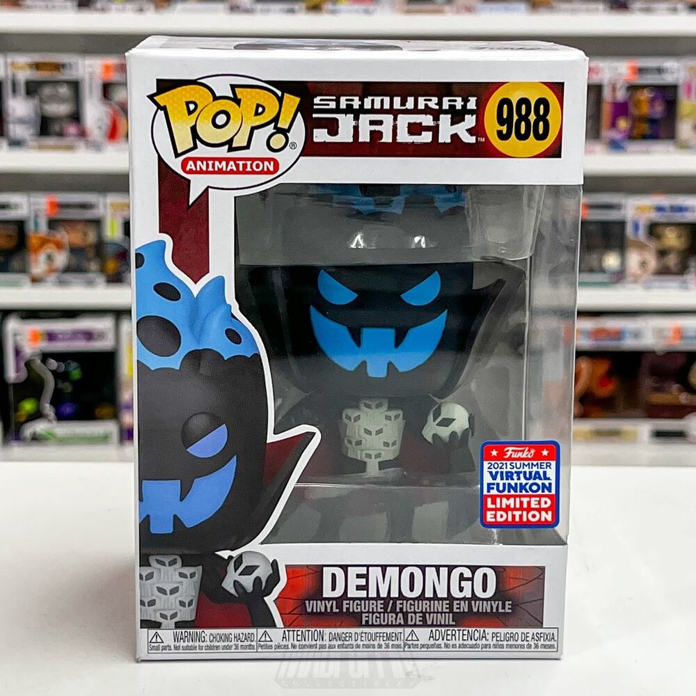 Funko Pop Animation Samurai Jack Demongo FunKon 2021 988 Soul Collector Figure